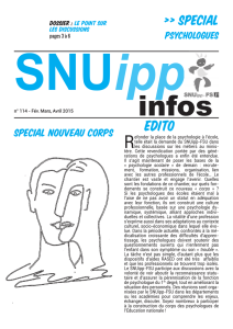 SNUipp infos n°114 - spécial psychologues