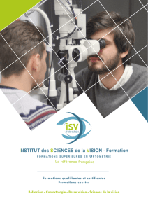 Programmes unités de formation ISV - Institut des sciences de la vision