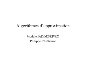 Algorithmes d`approximation