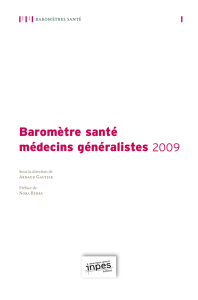 Baromètre santé médecins généralistes 2009 - Prévention