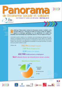 Panorama de l`économie sociale et solidaire 2012