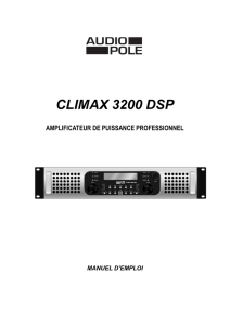 CLIMAX 3200 DSP manuel Fr