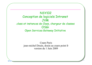 NSY102 Conception de logiciels Intranet JVM OSGi