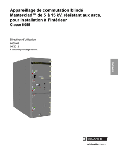 Appareillage de commutation blindé Masterclad