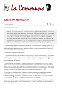 Grossière provocation - Dossiers - La Commune : Pour un parti des
