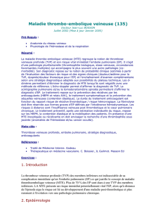 Maladie thrombo-embolique veineuse (135)