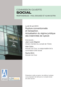 Social_22 avril.indd - Ordre des avocats de Paris