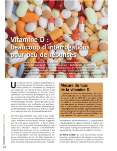 Vitamine D : beaucoup d`interrogations pour peu de réponses