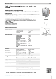 TFL 611 : Thermostat antigel continu avec