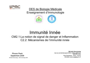 Immunité Innée - Les pages Web de Adrien Six