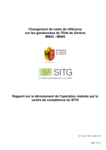 Rapport MN95 - Etat de Genève