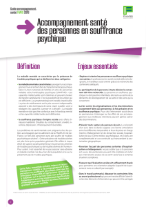 accompagnement des personnes en souffrance psychique ».