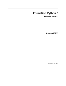 Formation Python 3 - normanDEV