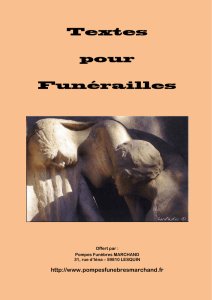 Textes pour Funérailles - Pompes Funèbres Marchand