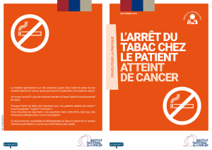 L`arrêt du tabac chez le patient atteint de cancer