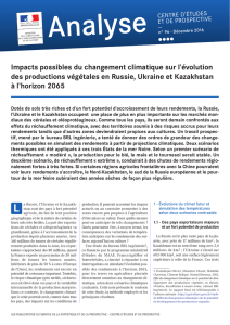 Impacts possibles du changement climatique sur l