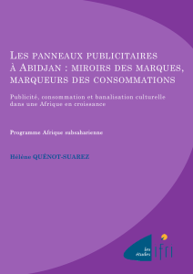 LES PANNEAUX PUBLICITAIRES À ABIDJAN : MIROIRS DES