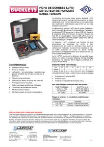 fiche de données lvpd1 détecteur de porosité basse tension