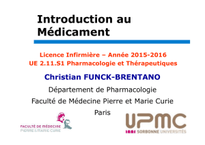 Introduction au Médicament - IFSI