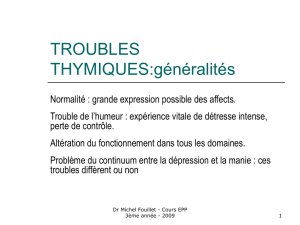 Troubles thymiques