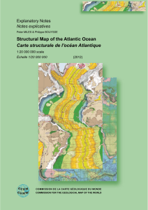 commission de la carte géologique du monde structural map of the