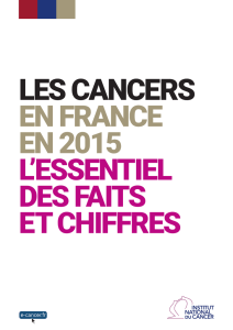 Les cancers en France en 2015