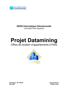 Projet Datamining - Lamsade - Université Paris