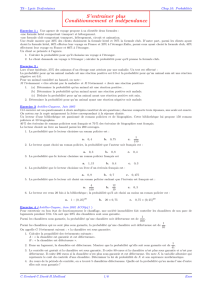 S`entrainer plus Conditionnement et indépendance