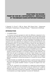 fractures du bassin : point de vue de l`orthopediste