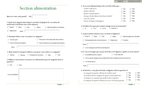 Section alimentation - Action