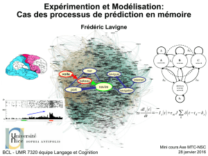 APPRENTISSAGE ET REPRESENTATION DES CONNAISSANCES