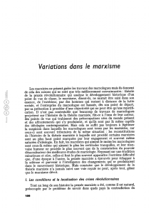 Variations dans le marxisme