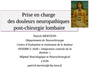 Douleur neuro
