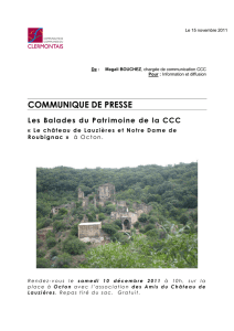 CP Château de Lauzières - La Communauté de Communes du