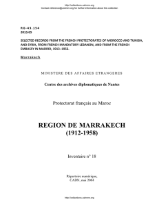 REGION DE MARRAKECH