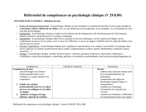 Référentiel de compétences en psychologie clinique (V 29.8.09)