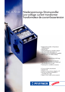 Niederspannungs-Stromwandler Low-voltage current transformer