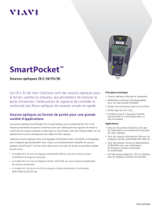 SmartPocket™ Sources optiques OLS-34/35/36