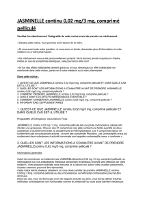 JASMINELLE continu 0,02 mg/3 mg, comprimé