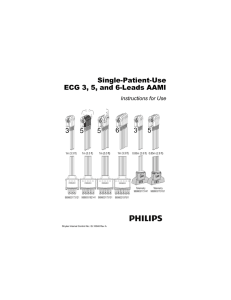 Single-Patient-Use ECG 3, 5, and 6-Leads AAMI