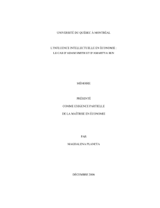 l`œuvre d`adam smith et d`amartya sen