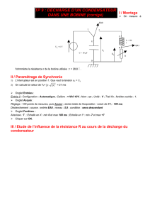 p07 : decharge d`un condensateur dans une bobine inductive