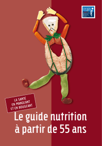 Le guide nutrition à partir de 55 ans