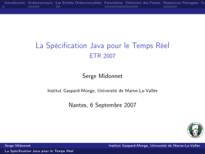 La Spécification Java pour le Temps Réel