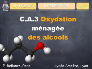 C.A.3. Oxydation des alcools