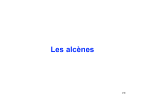 Les alcènes - CHUPS – Jussieu