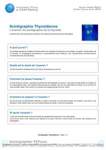 Scintigraphie Thyroïdienne