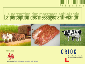 La perception des messages anti-viande