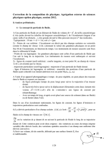 Correction de la composition de physique. Agrégation externe de