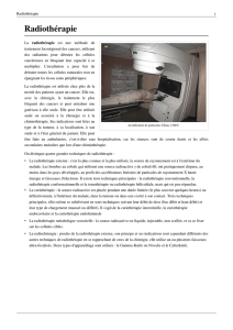 Radiothérapie